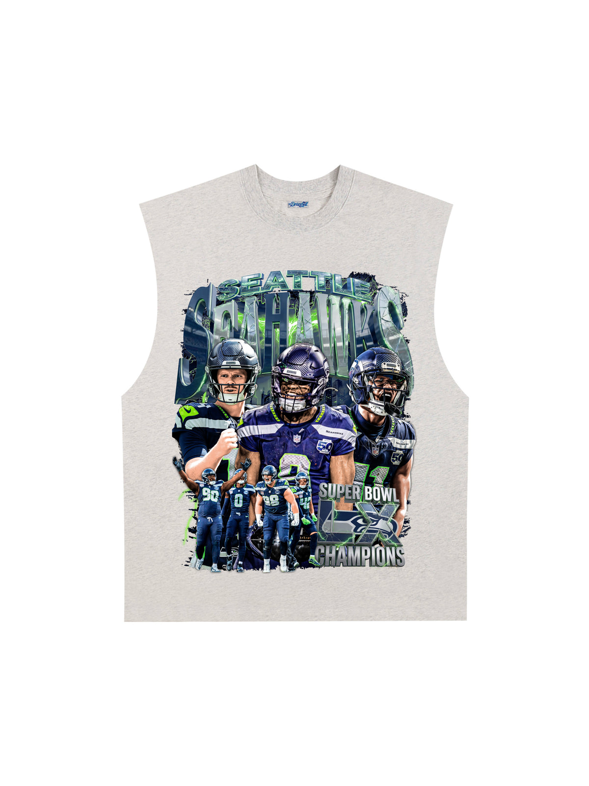 THE DRIZZLED | SEATTLE SEAHAWKS 2026 SUPERBOWL CHAMPIONS TANK TOP