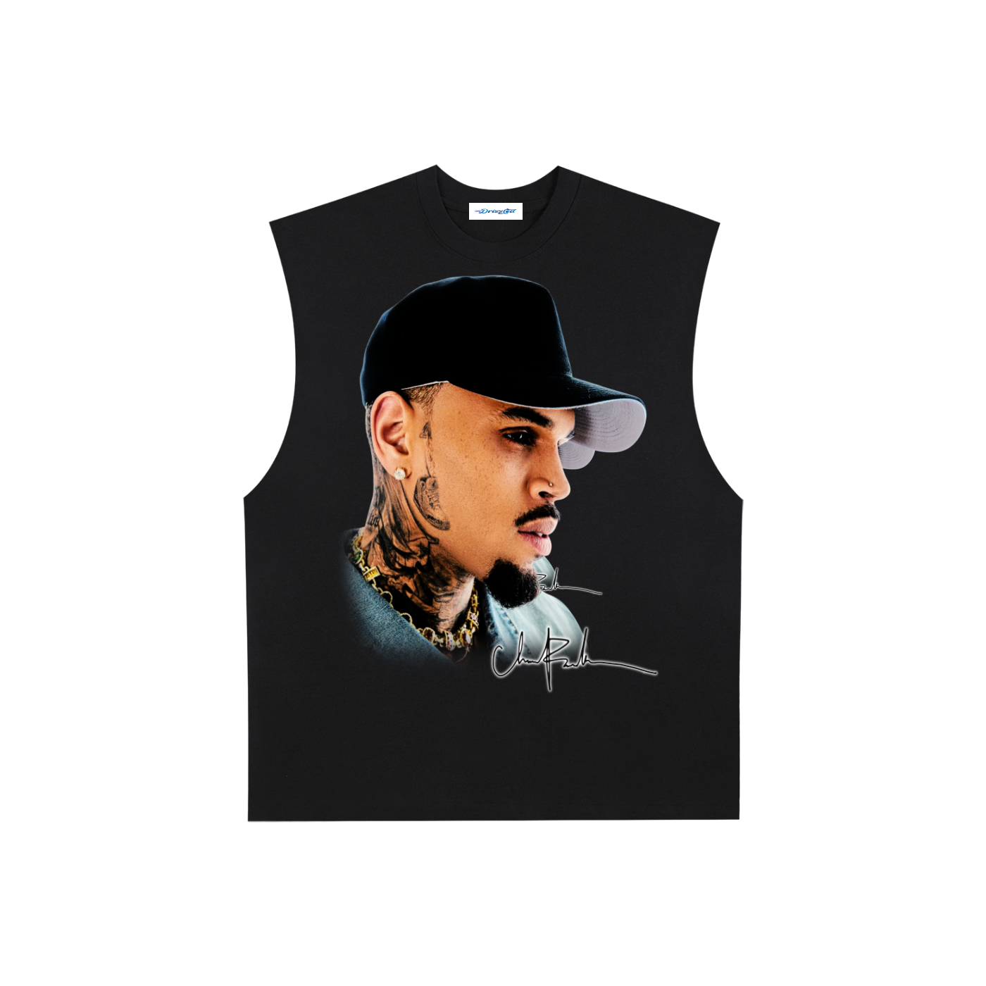 Raw Edge Cotton Tank Top