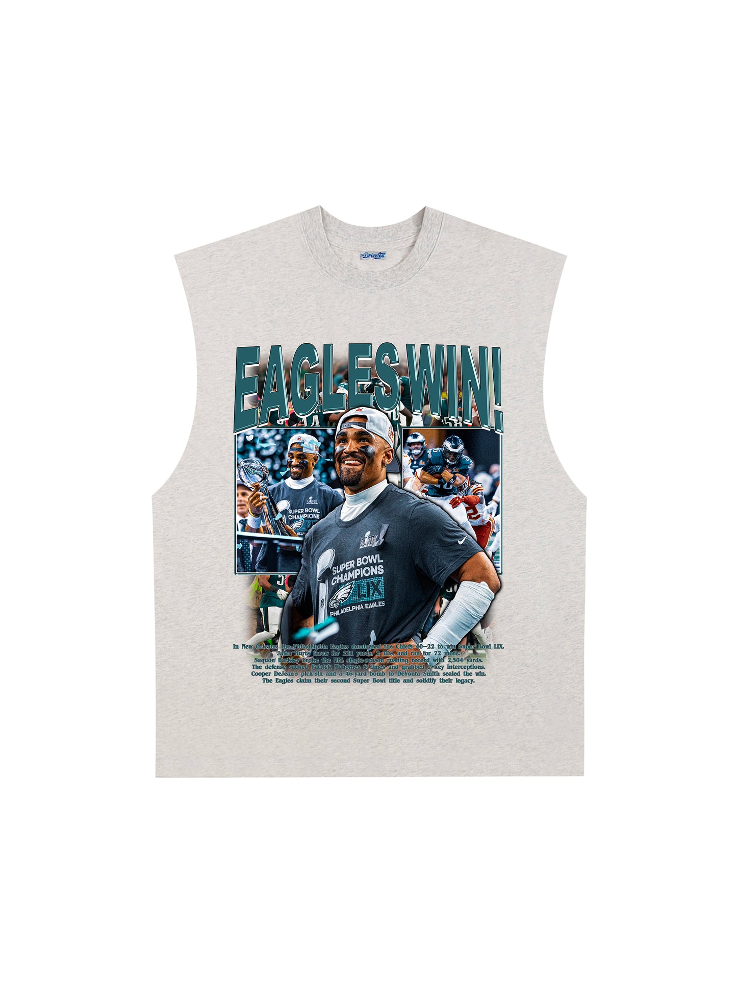 THE DRIZZLED | EAGLES WIN TANK TOP