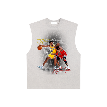 Raw Edge Cotton Tank Top