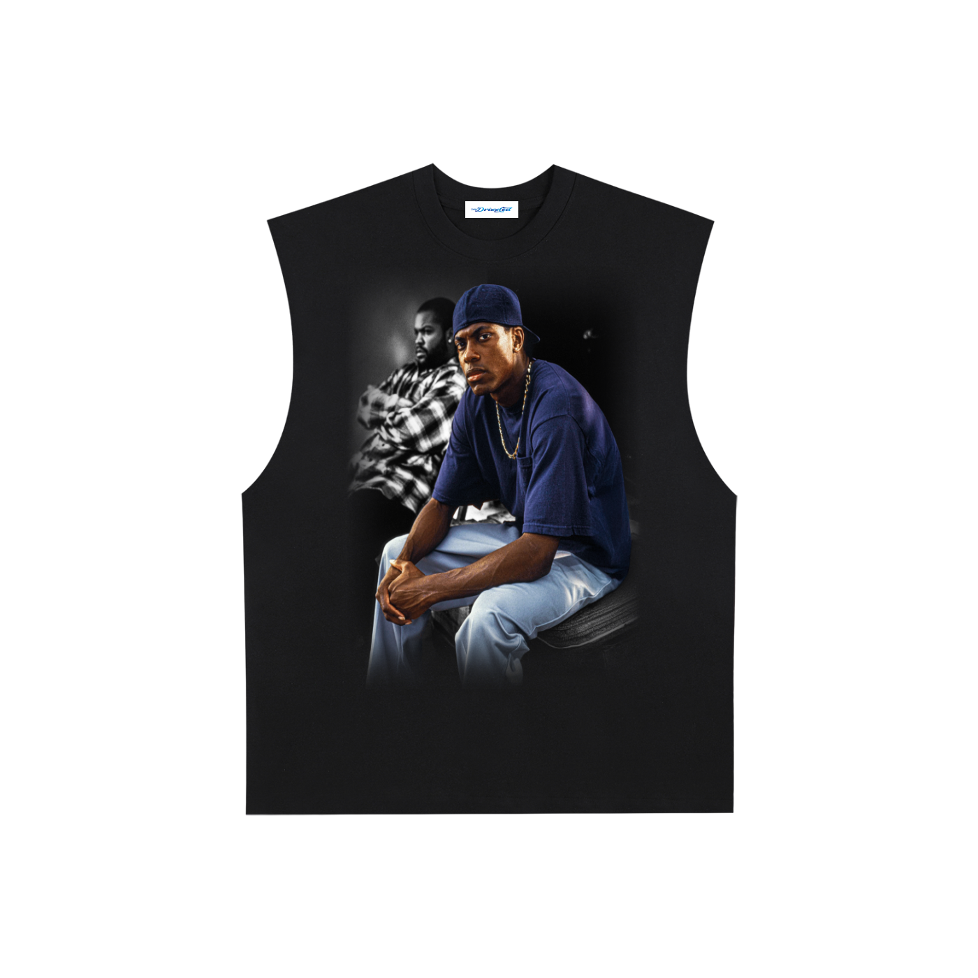Raw Edge Cotton Tank Top