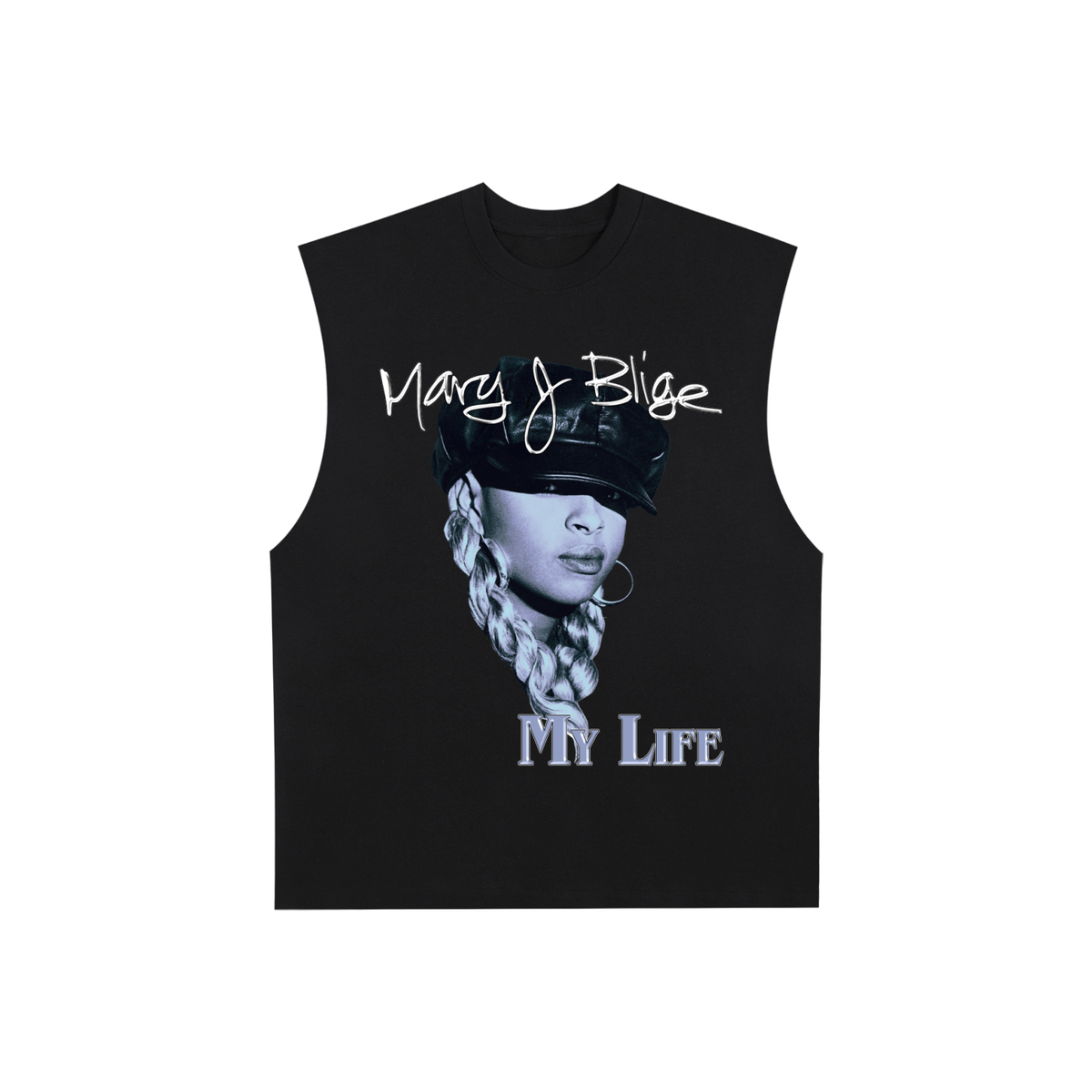 Raw Edge Cotton Tank Top