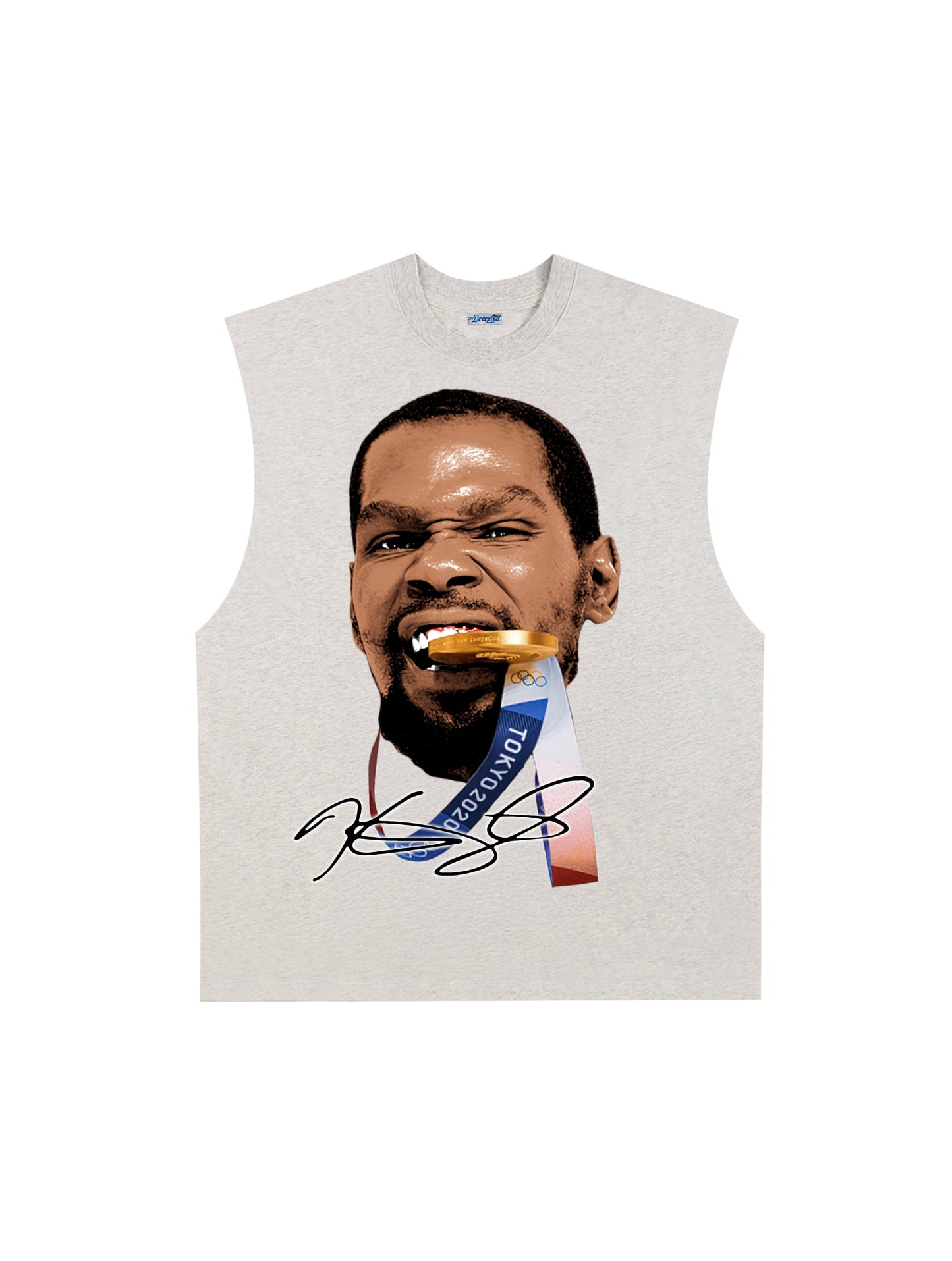 THE DRIZZLED | KEVIN DURANT - BITE THE GOLD TANK TOP