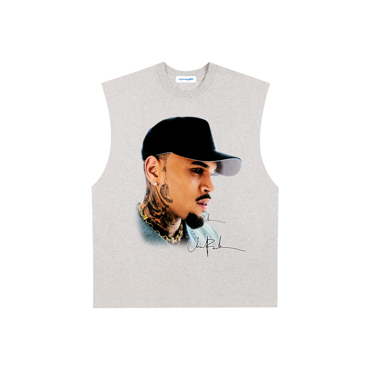 Raw Edge Cotton Tank Top