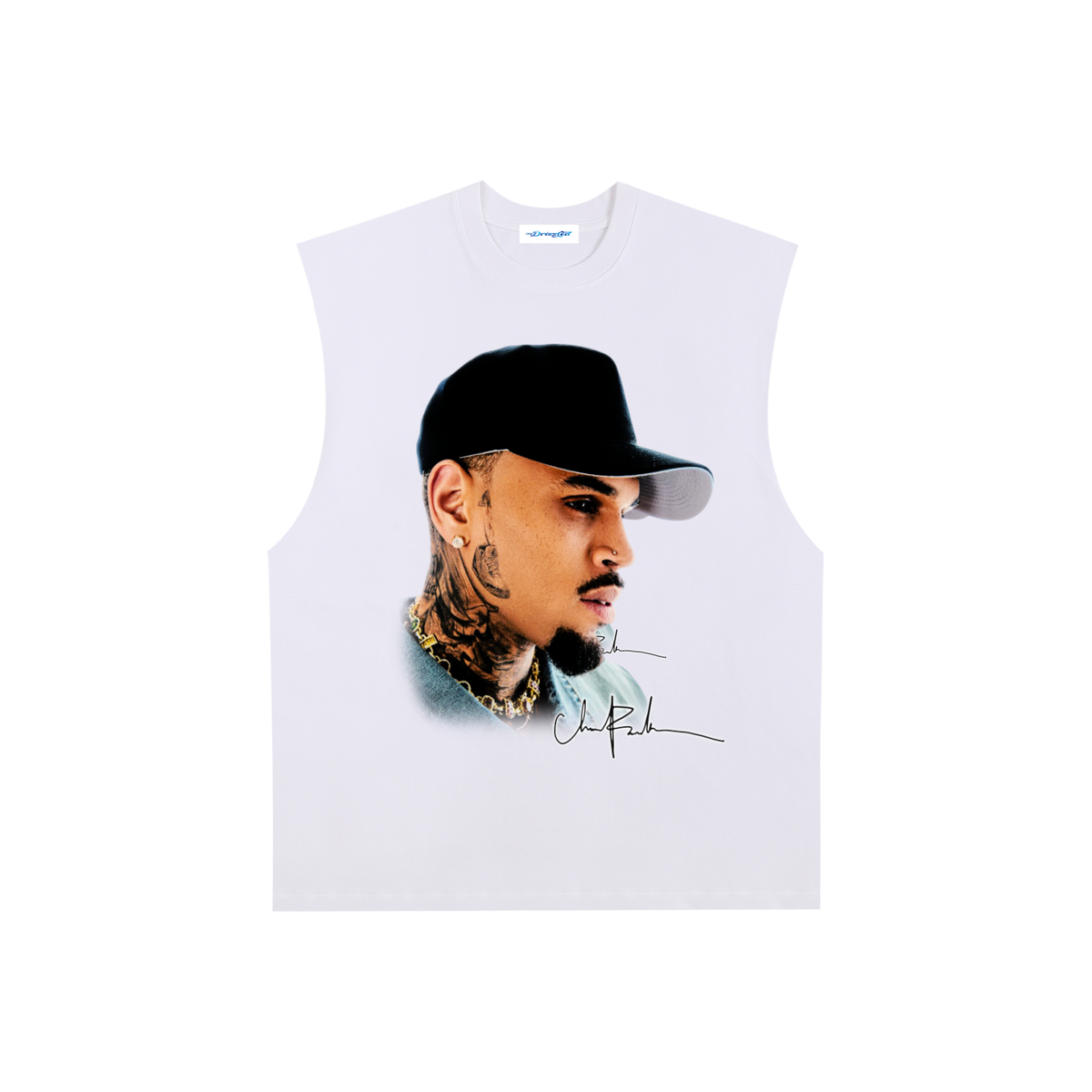Raw Edge Cotton Tank Top