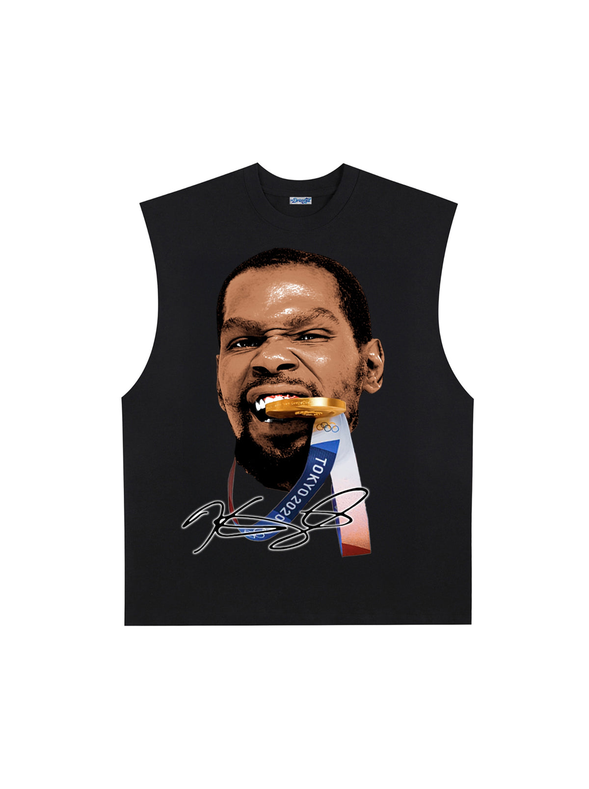 THE DRIZZLED | KEVIN DURANT - BITE THE GOLD TANK TOP