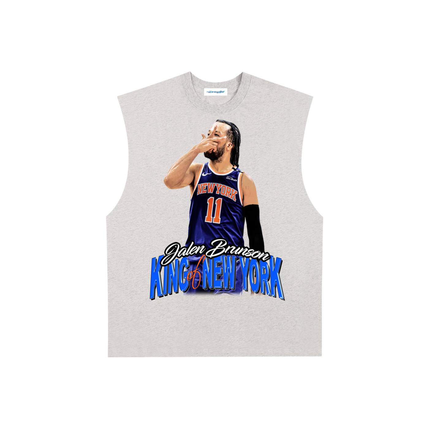 Raw Edge Cotton Tank Top