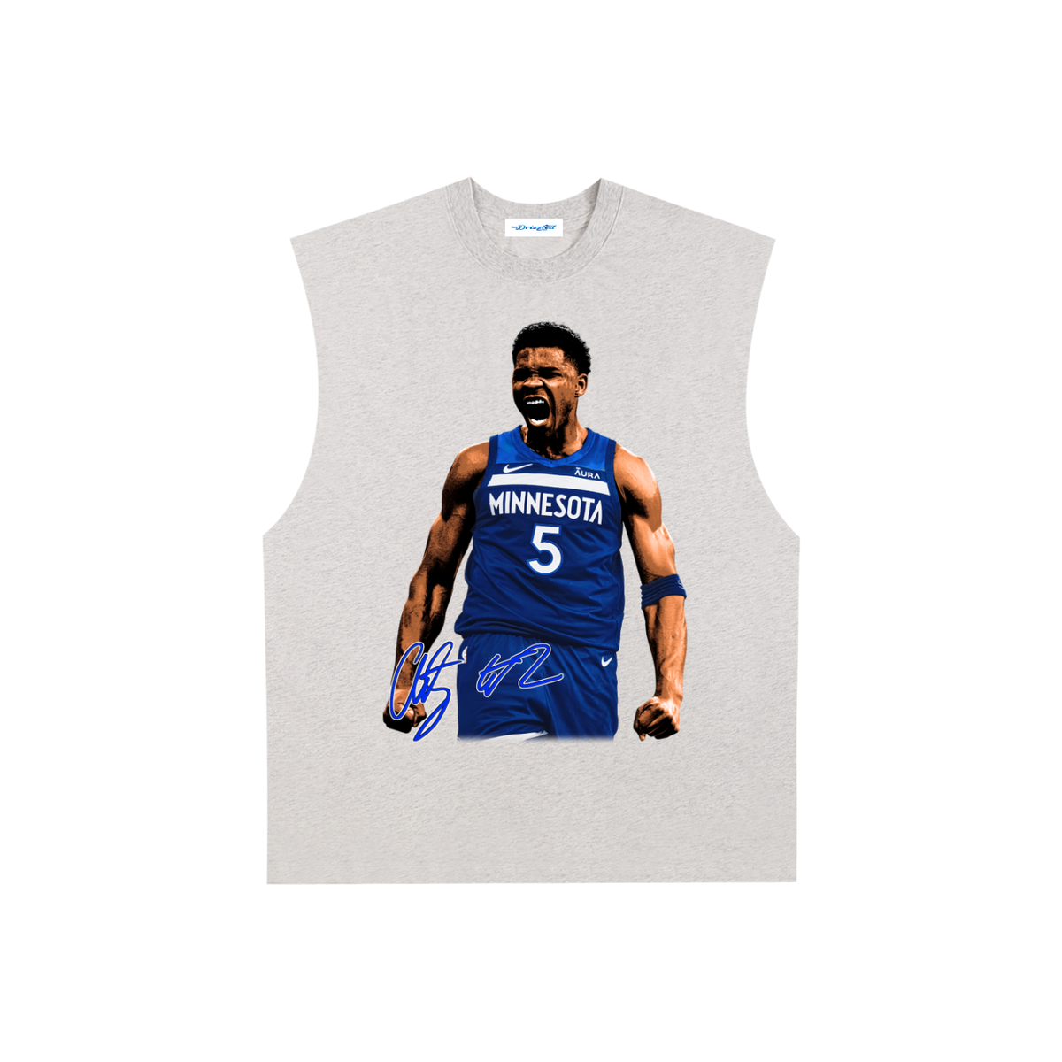 Raw Edge Cotton Tank Top