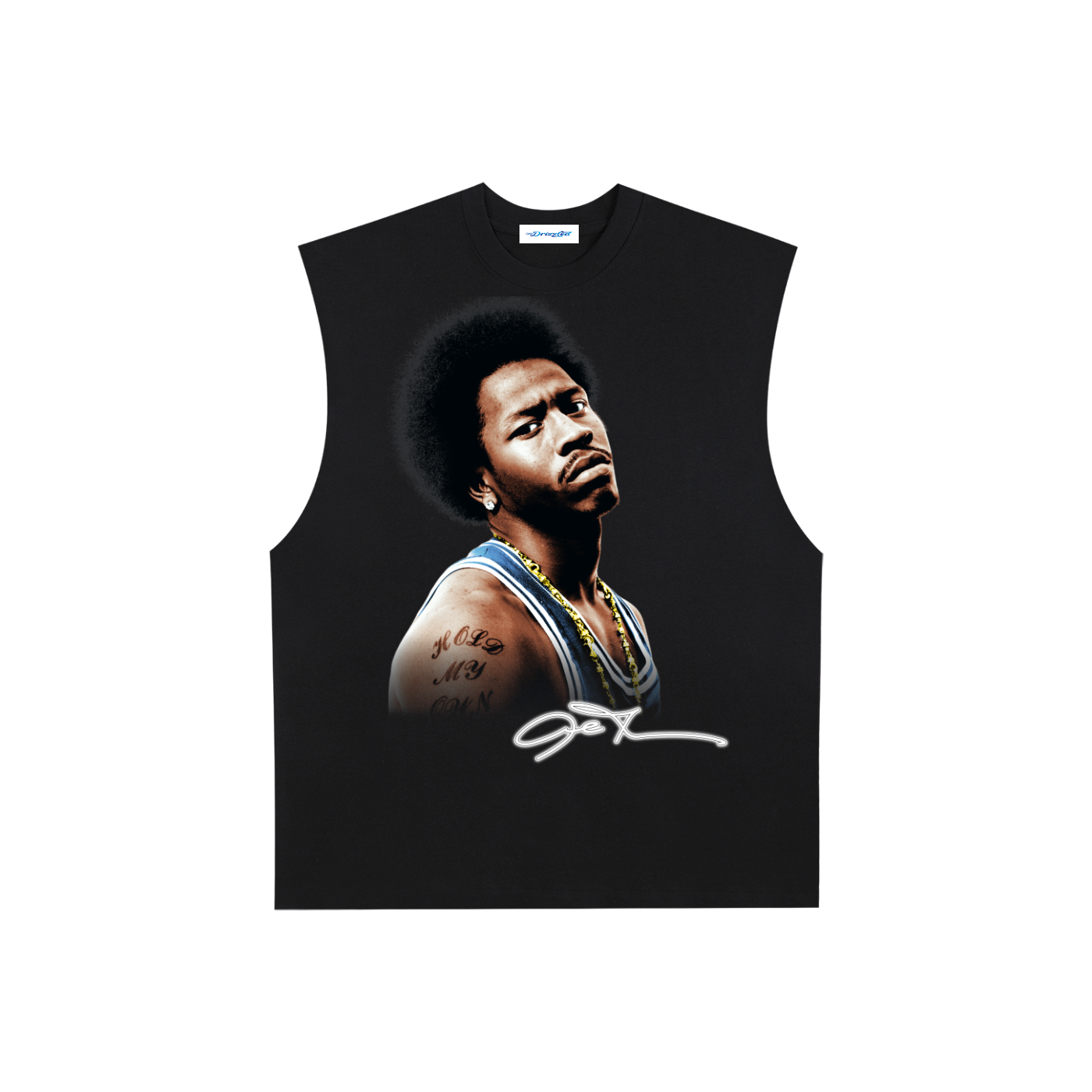Raw Edge Cotton Tank Top