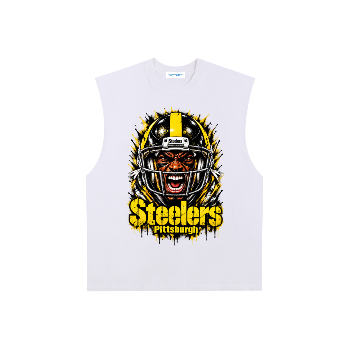 Raw Edge Cotton Tank Top