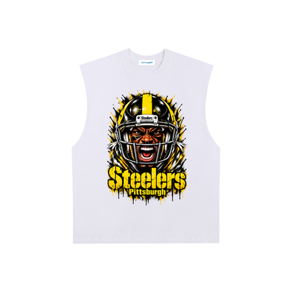 Raw Edge Cotton Tank Top