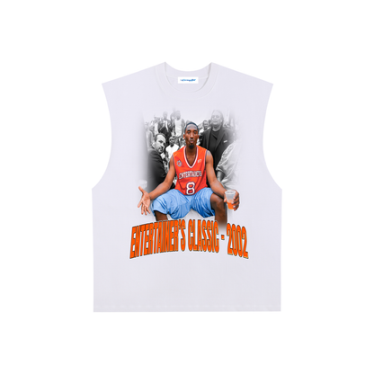 Raw Edge Cotton Tank Top
