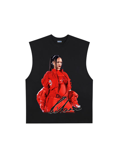THE DRIZZLED | RIHANNA - SUPER BOWL 57 TANK TOP