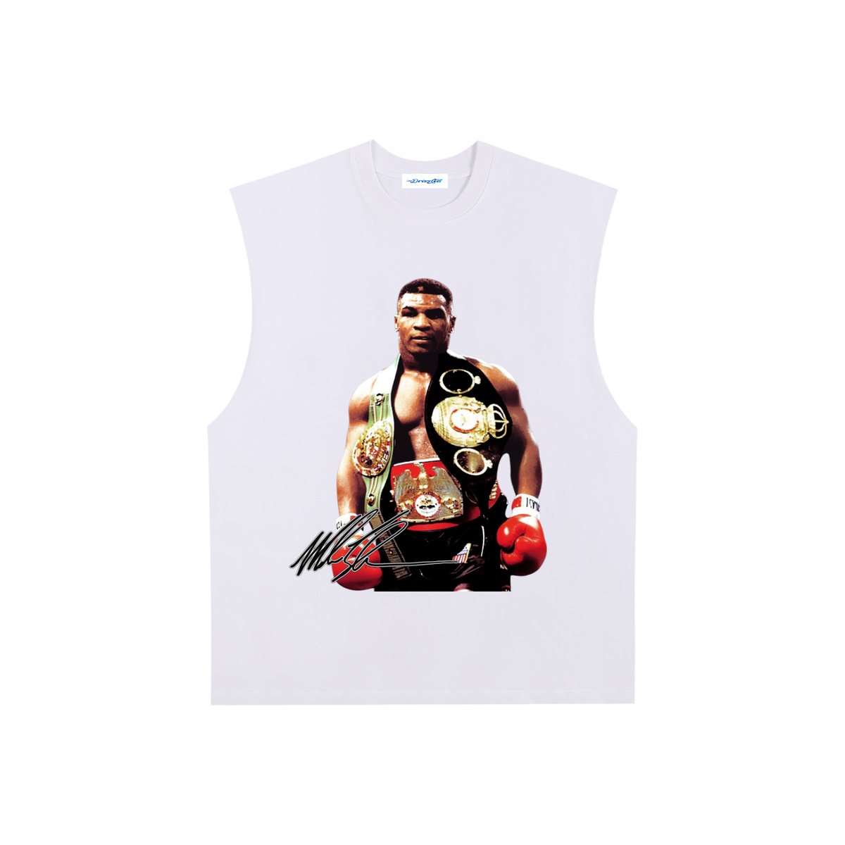 Raw Edge Cotton Tank Top - Mike Tyson Tank top