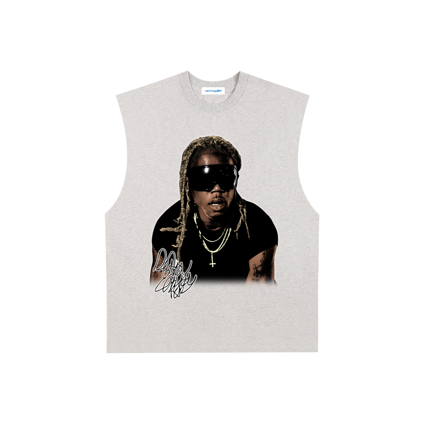 Raw Edge Cotton Tank Top
