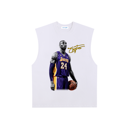 Raw Edge Cotton Tank Top