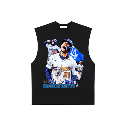 Raw Edge Cotton Tank Top