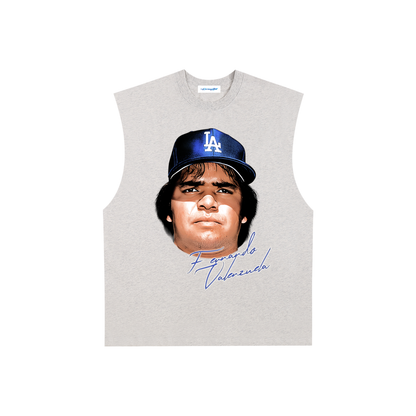 Raw Edge Cotton Tank Top