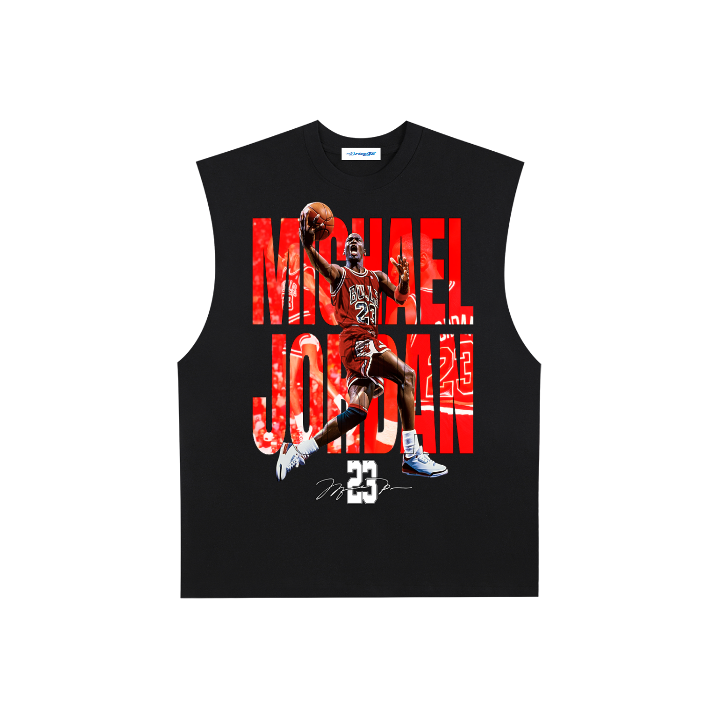 Raw Edge Cotton Tank Top