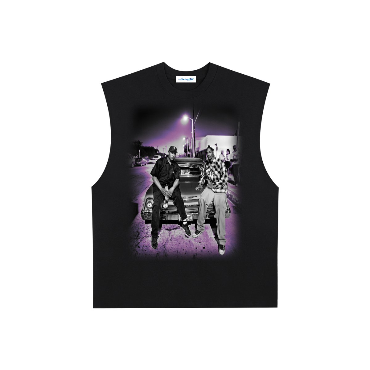 Raw Edge Cotton Tank Top
