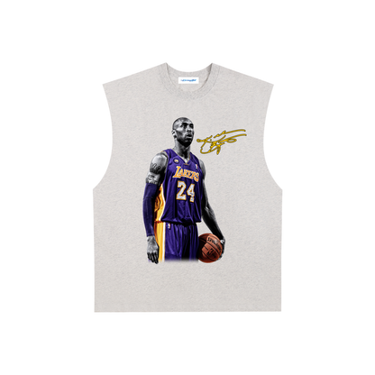 Raw Edge Cotton Tank Top