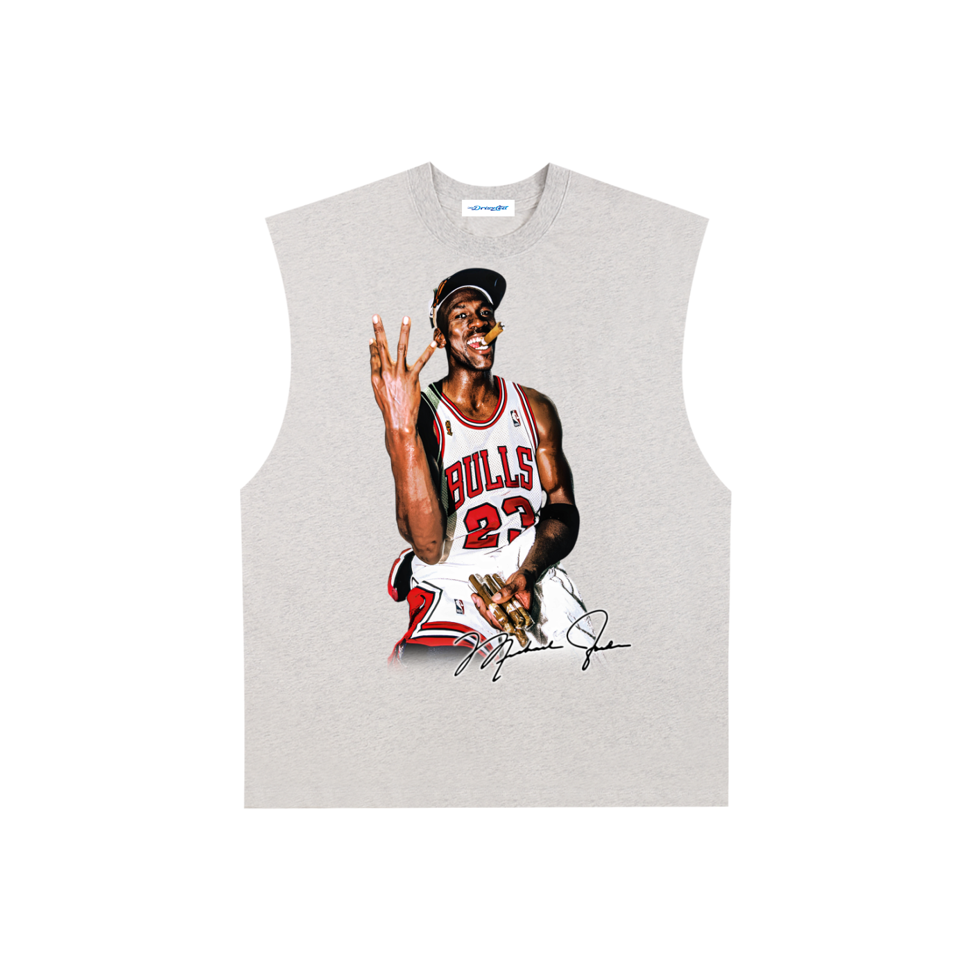 Raw Edge Cotton Tank Top