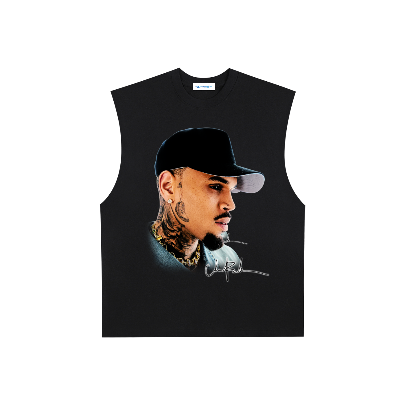 Raw Edge Cotton Tank Top