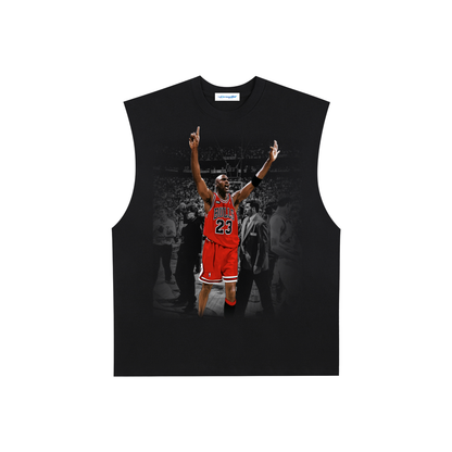 Raw Edge Cotton Tank Top