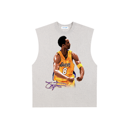 Raw Edge Cotton Tank Top