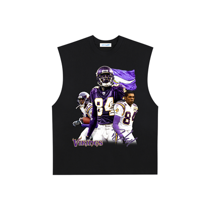Raw Edge Cotton Tank Top