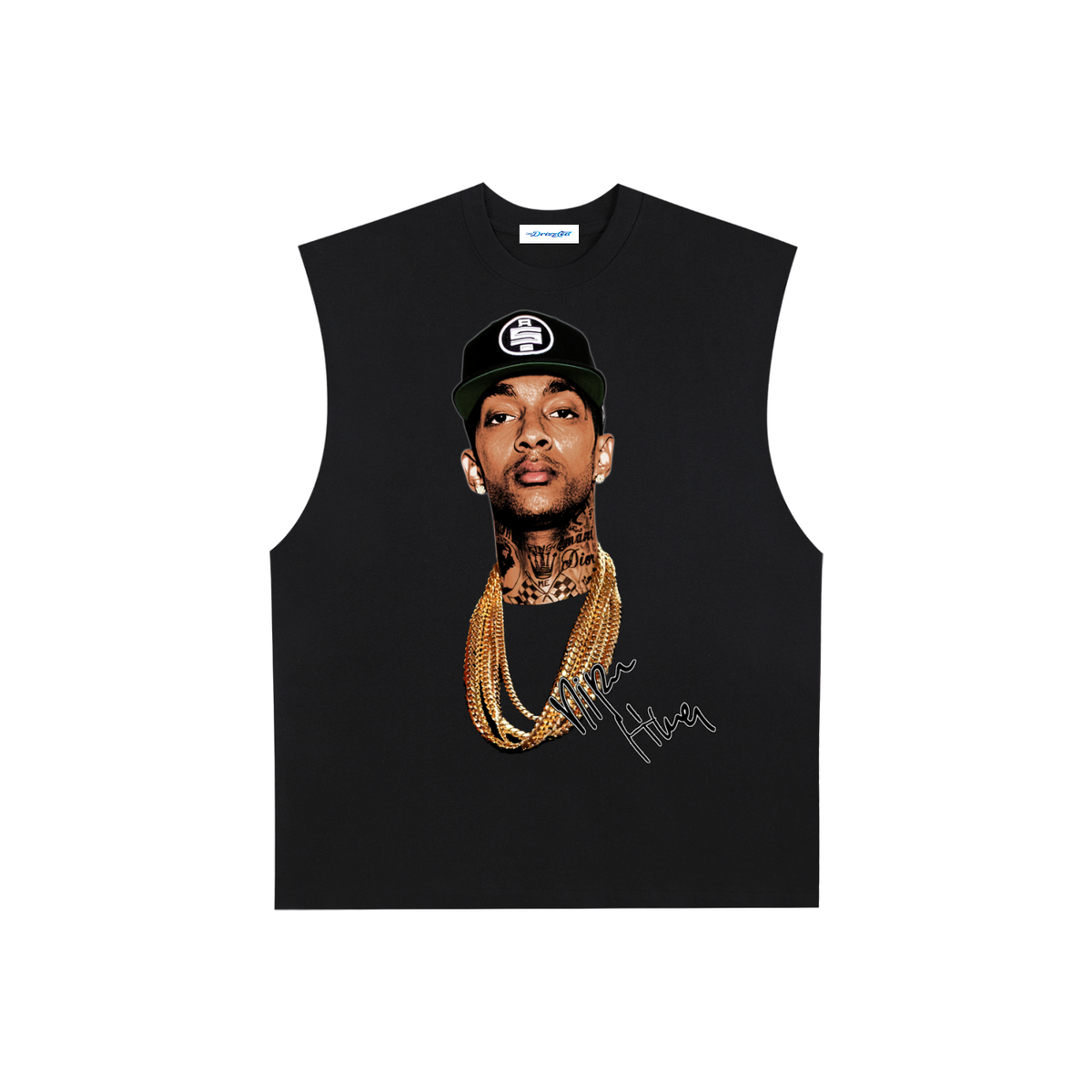 Raw Edge Cotton Tank Top