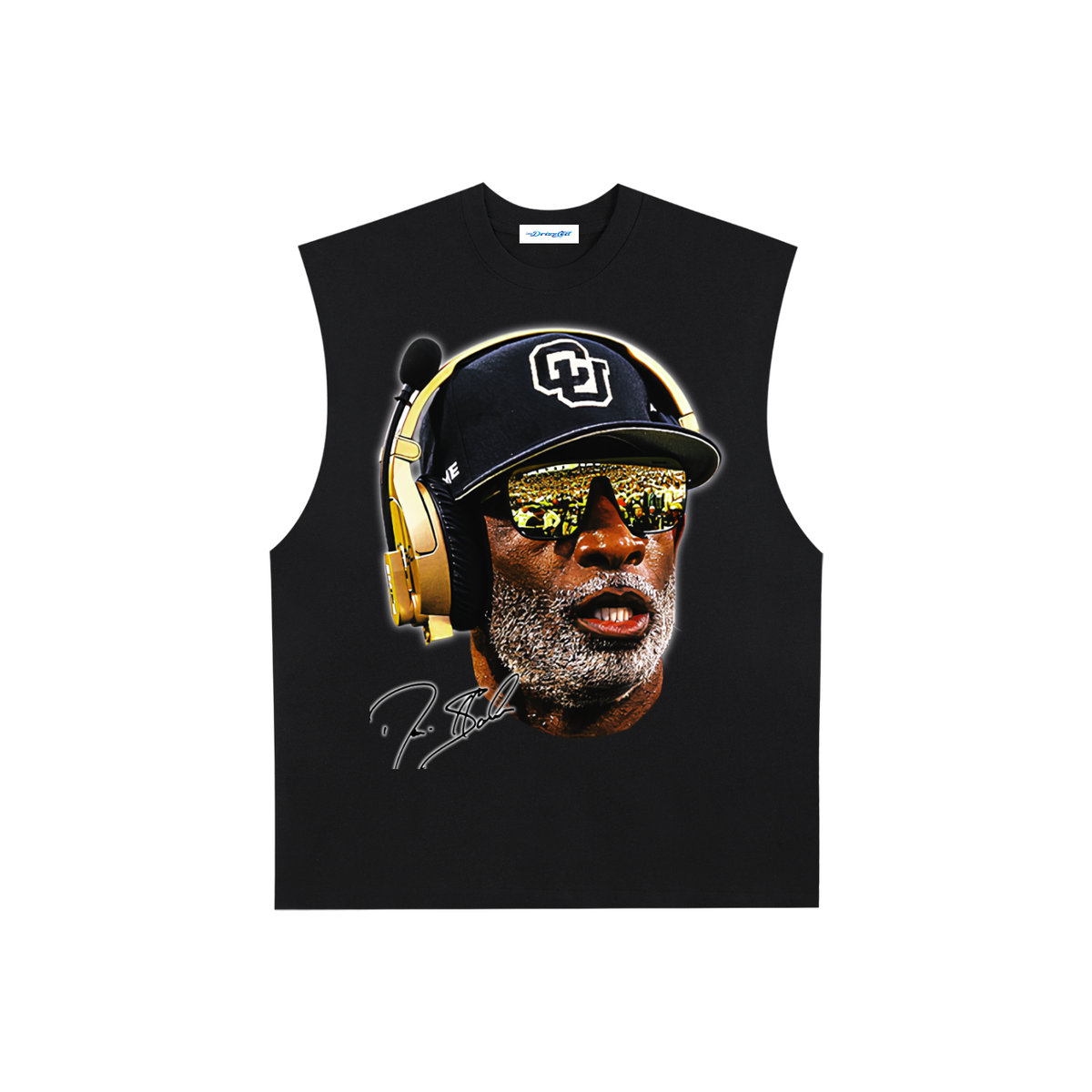 Raw Edge Cotton Tank Top