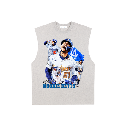 Raw Edge Cotton Tank Top