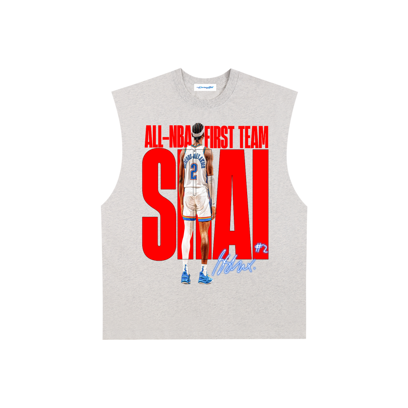 Raw Edge Cotton Tank Top