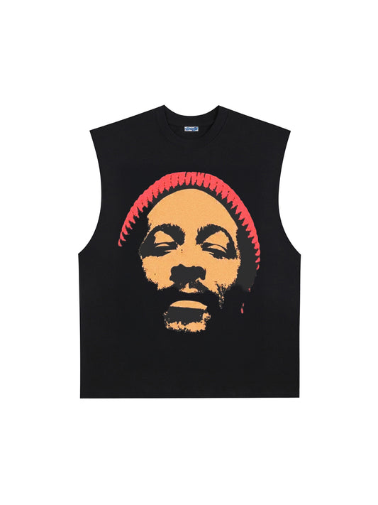THE DRIZZLED | MARVIN GAYE - RED BEANIE TANK TOP