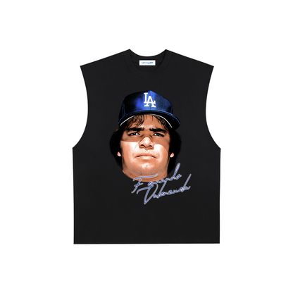 Raw Edge Cotton Tank Top
