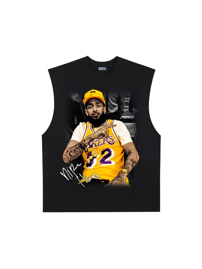 THE DRIZZLES | NIPSEY HUSSLE LAKER GAME TANK TOP