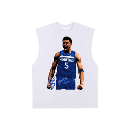 Raw Edge Cotton Tank Top