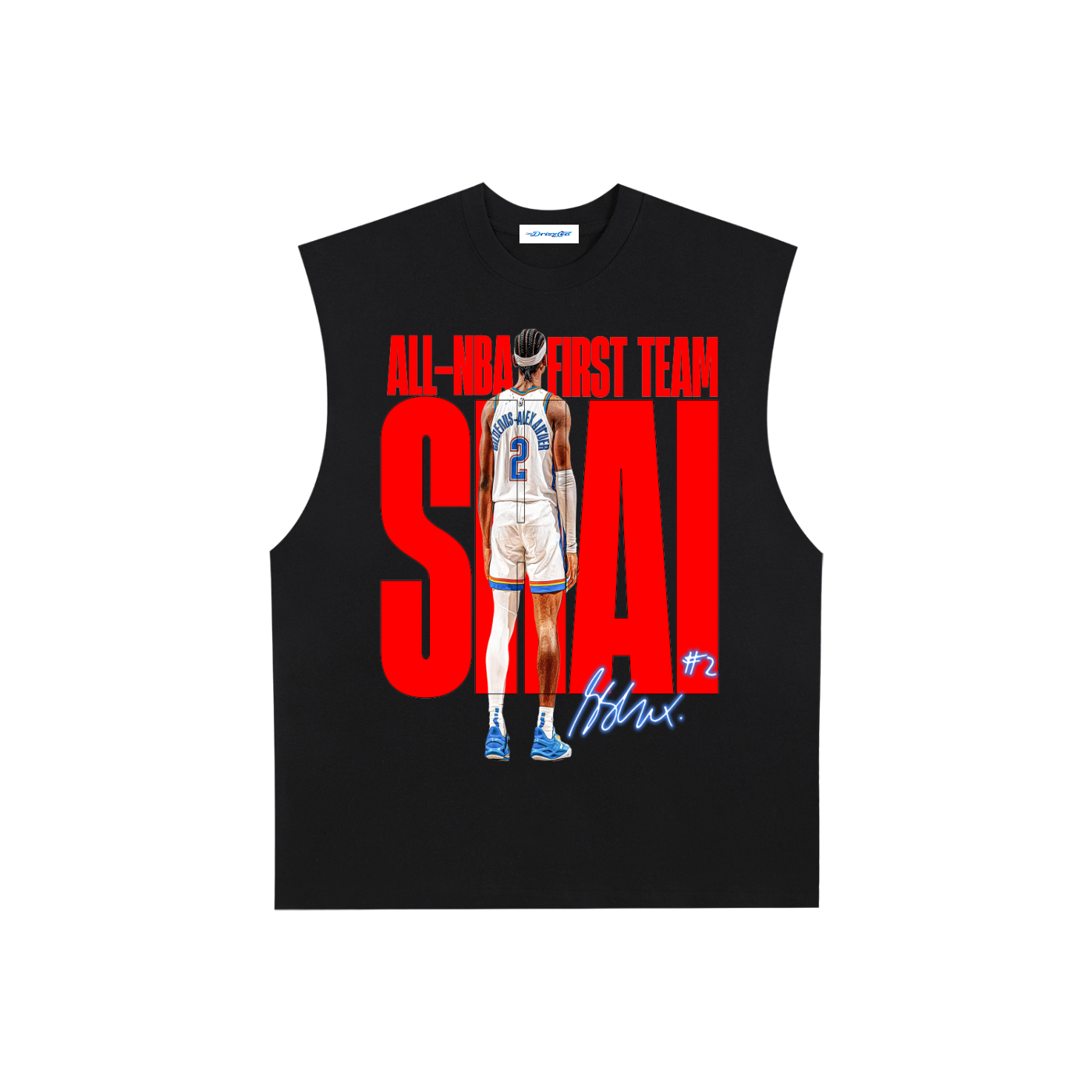 Raw Edge Cotton Tank Top