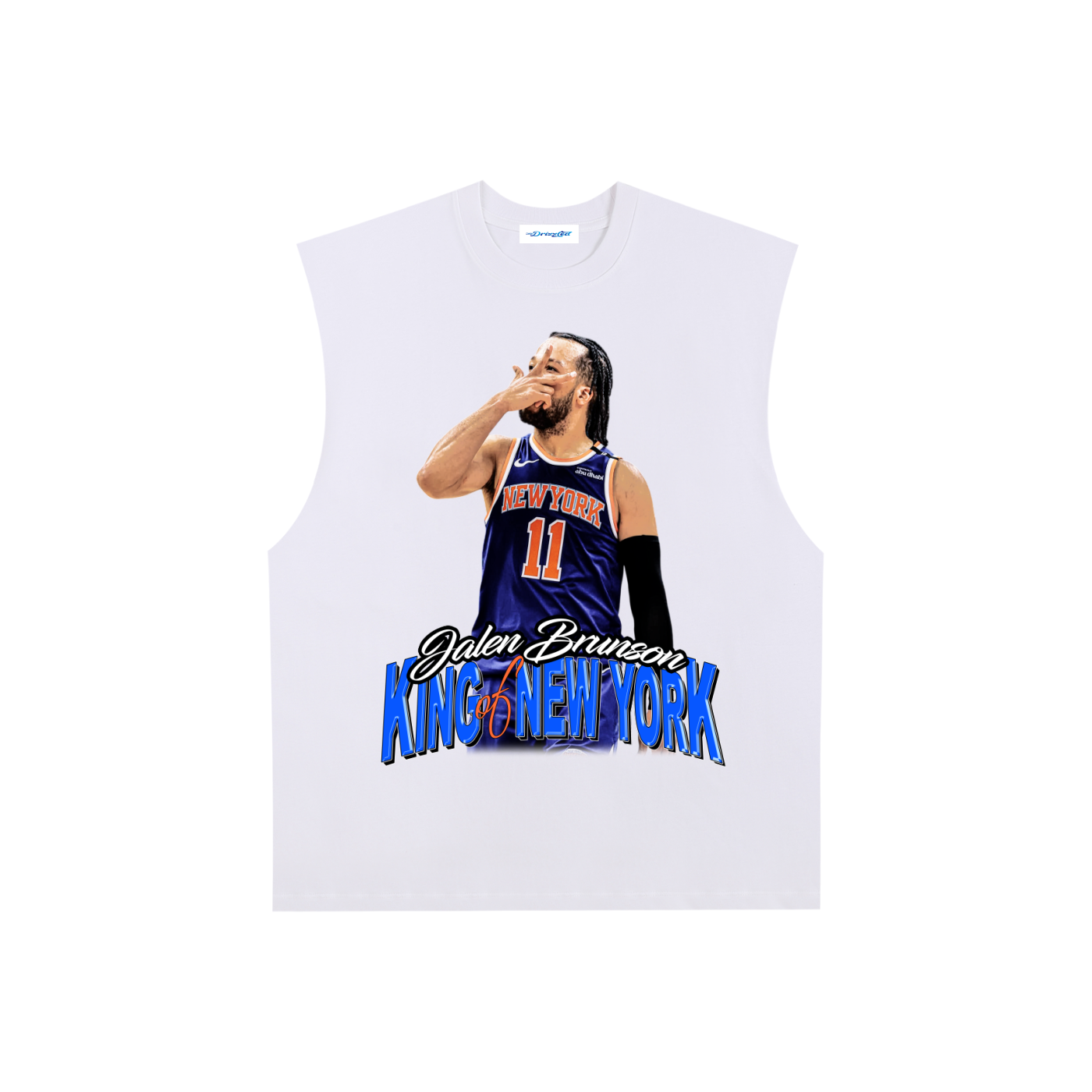 Raw Edge Cotton Tank Top