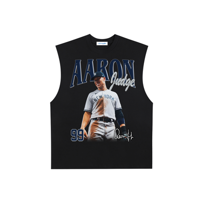 Raw Edge Cotton Tank Top