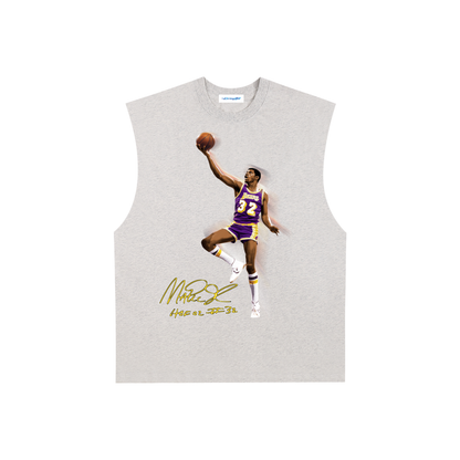 Raw Edge Cotton Tank Top