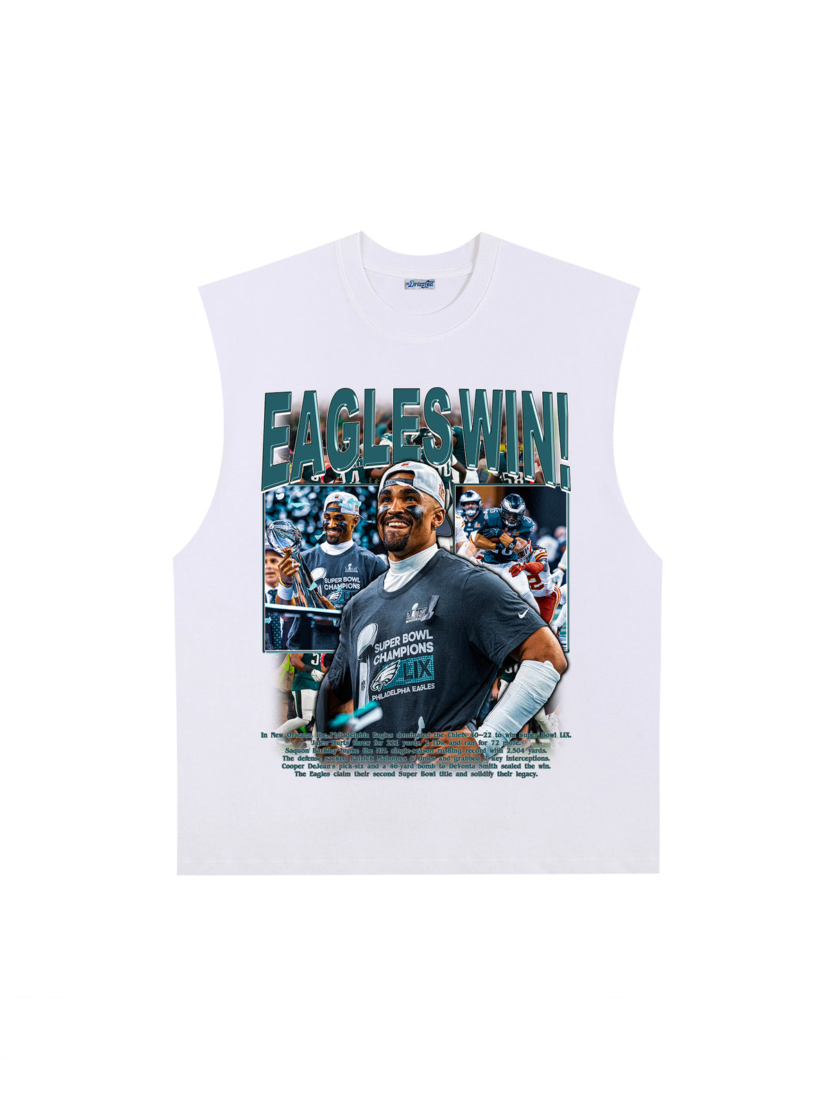 THE DRIZZLED | EAGLES WIN TANK TOP