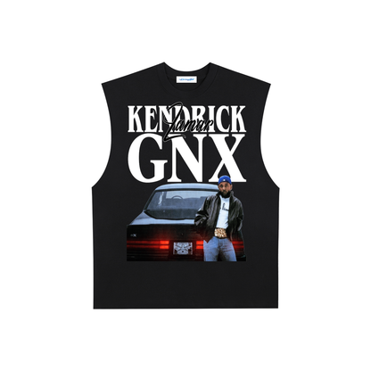 Raw Edge Cotton Tank Top