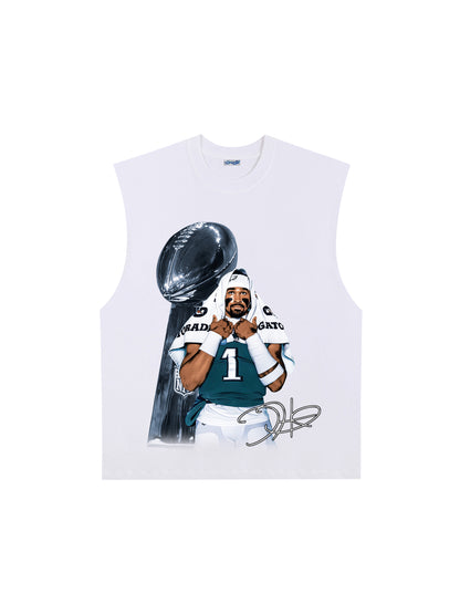 THE DRIZZLED | JALEN HURTS - CHAMPION TANK TOP