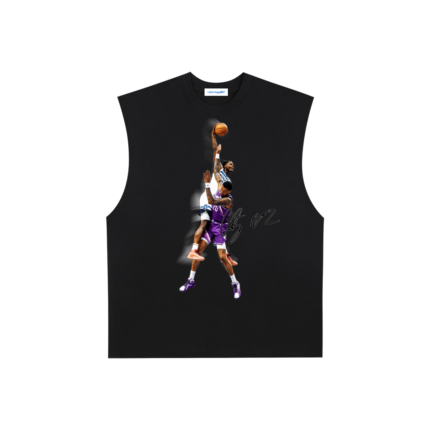 Raw Edge Cotton Tank Top