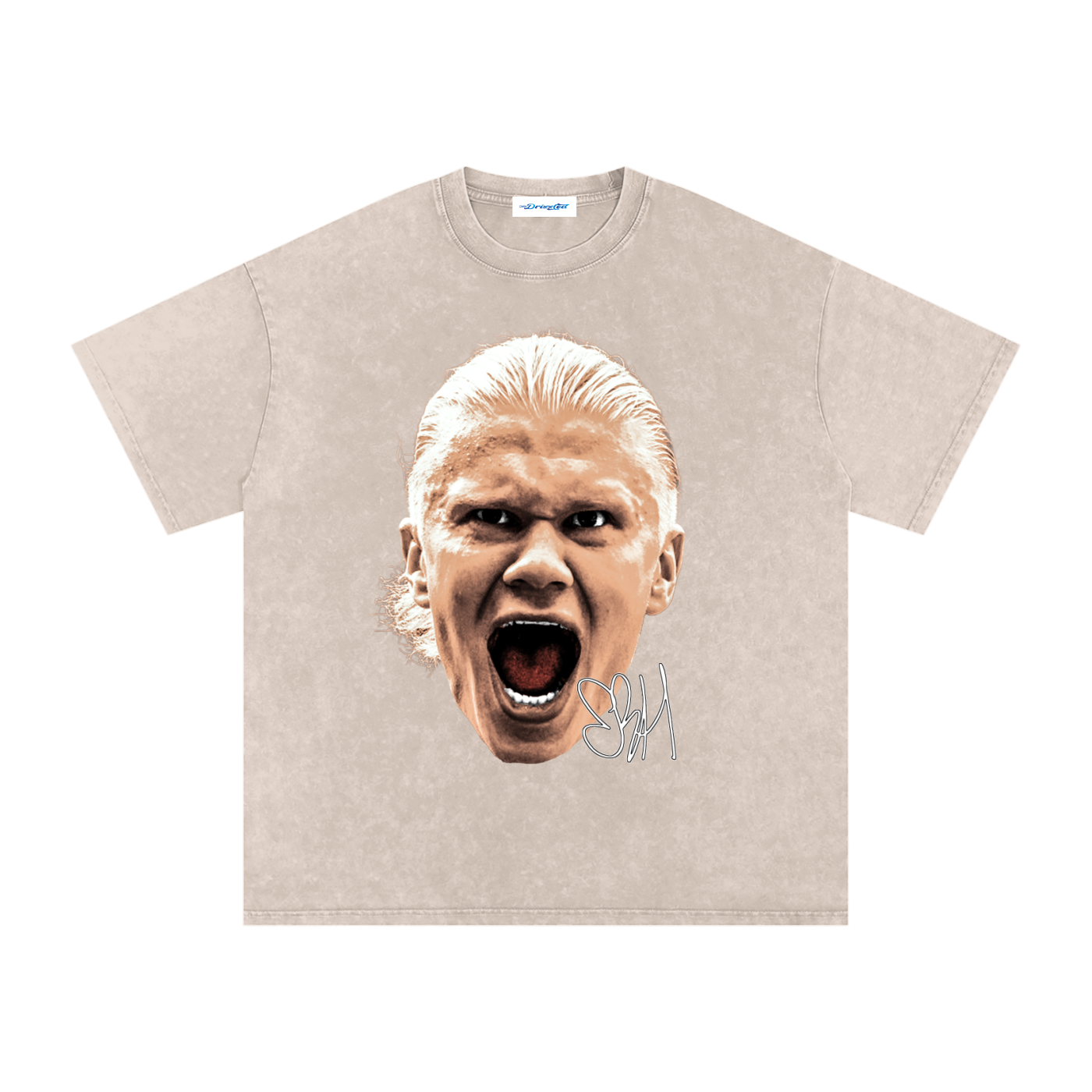 Snow Washed Oversized Cotton T-Shirt