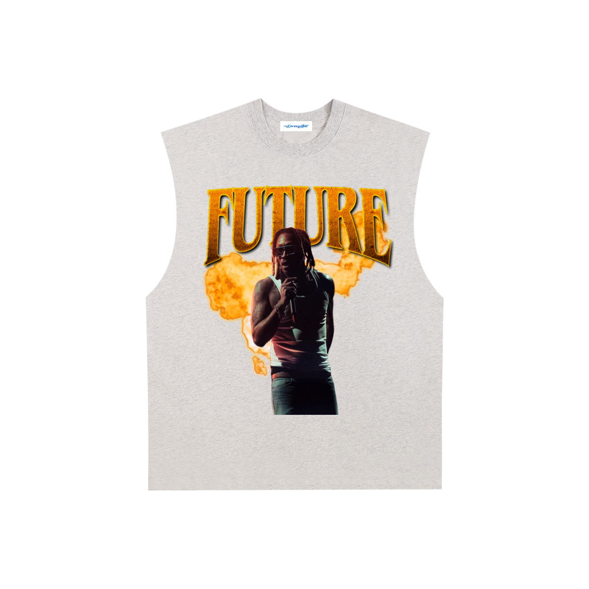 Raw Edge Cotton Tank Top