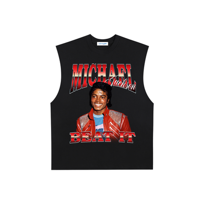 Raw Edge Cotton Tank Top