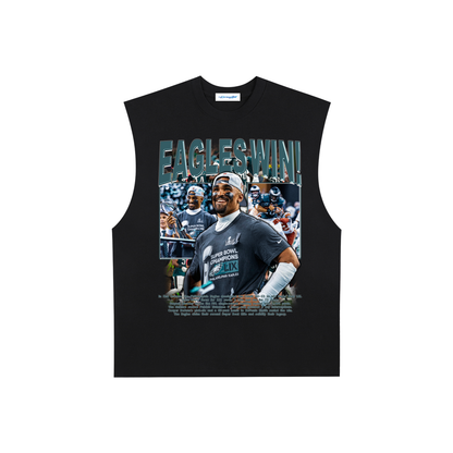 Raw Edge Cotton Tank Top